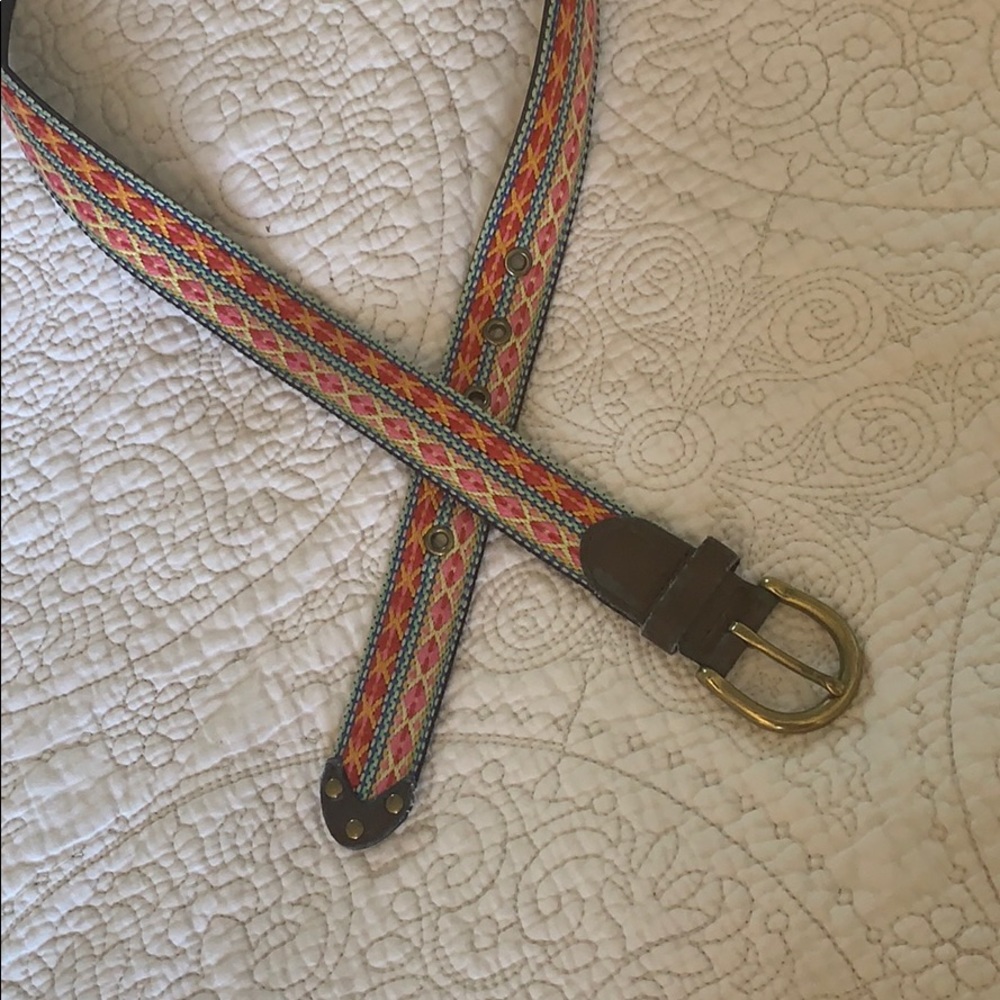 Embroidered belt